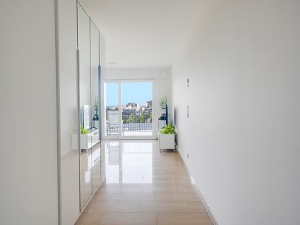 View towards the living room from the entrance